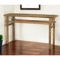 54" brauner Konsolentisch aus massivem Altholz