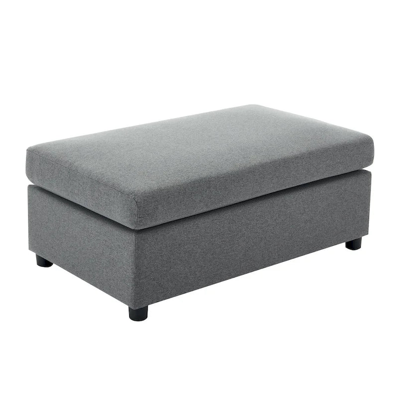 50" Übergroßer Sessel mit Ottoman, Moderner Akzentsessel mit Lordosenstütze
