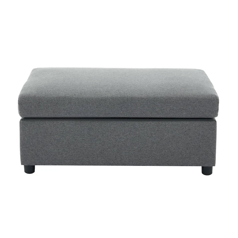 50" Übergroßer Sessel mit Ottoman, Moderner Akzentsessel mit Lordosenstütze