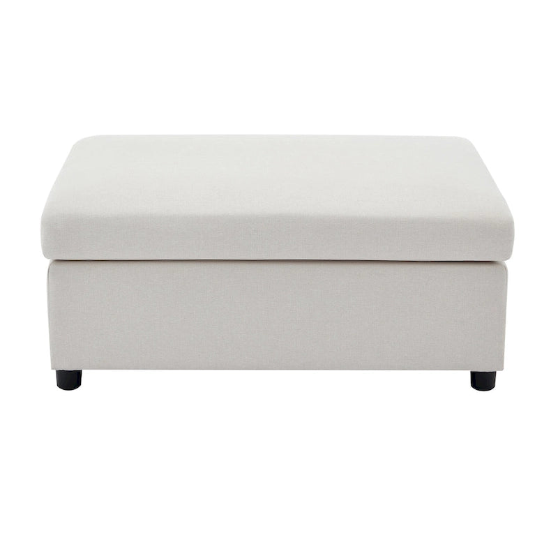 50" Übergroßer Sessel mit Ottoman, Moderner Akzentsessel mit Lordosenstütze