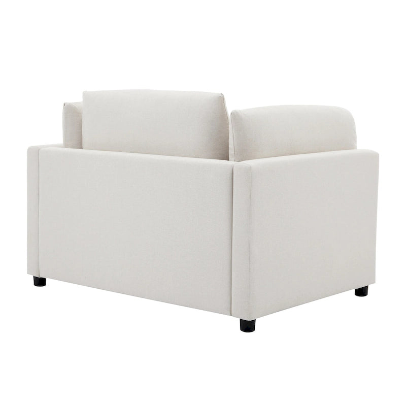 50" Übergroßer Sessel mit Ottoman, Moderner Akzentsessel mit Lordosenstütze