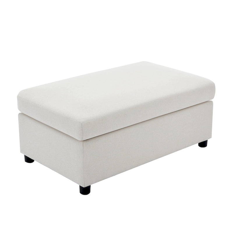 50" Übergroßer Sessel mit Ottoman, Moderner Akzentsessel mit Lordosenstütze
