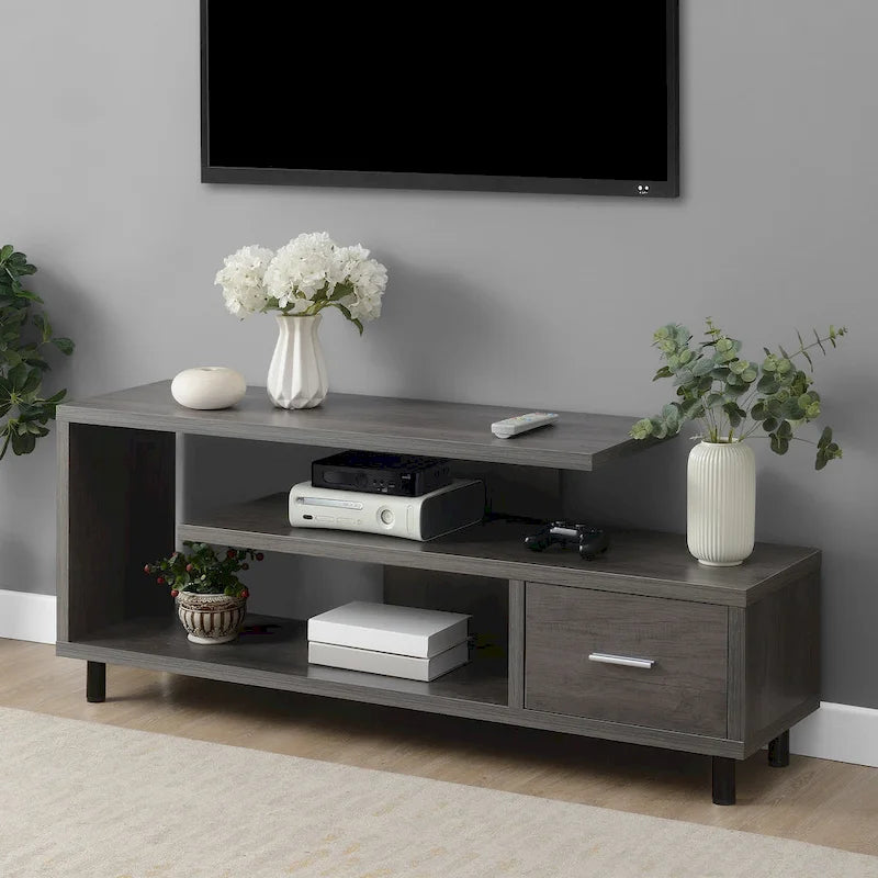 TV-Schrank mit Schublade und Ablagen für TVs bis zu 65 Zoll