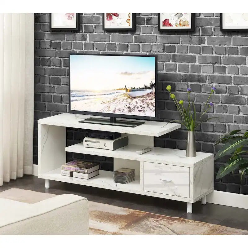 TV-Schrank mit Schublade und Ablagen für TVs bis zu 65 Zoll