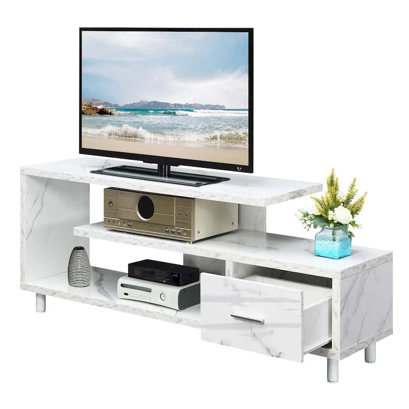 TV-Schrank mit Schublade und Ablagen für TVs bis zu 65 Zoll