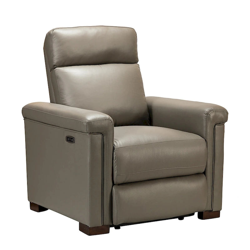 34,65 Zoll breiter Relaxsessel aus echtem Leder mit USB-Anschluss (2er-Set)