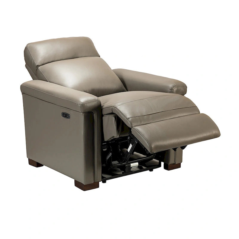 34,65 Zoll breiter Relaxsessel aus echtem Leder mit USB-Anschluss (2er-Set)