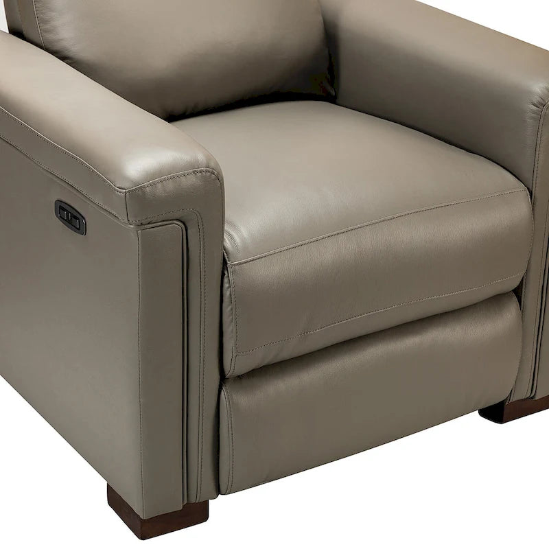 34,65 Zoll breiter Relaxsessel aus echtem Leder mit USB-Anschluss (2er-Set)