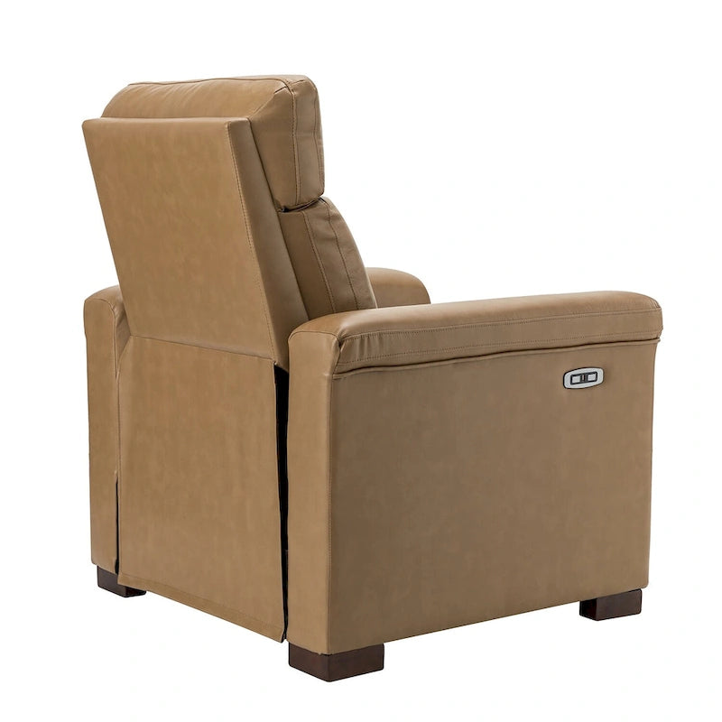 34,65 Zoll breiter Relaxsessel aus echtem Leder mit USB-Anschluss (2er-Set)