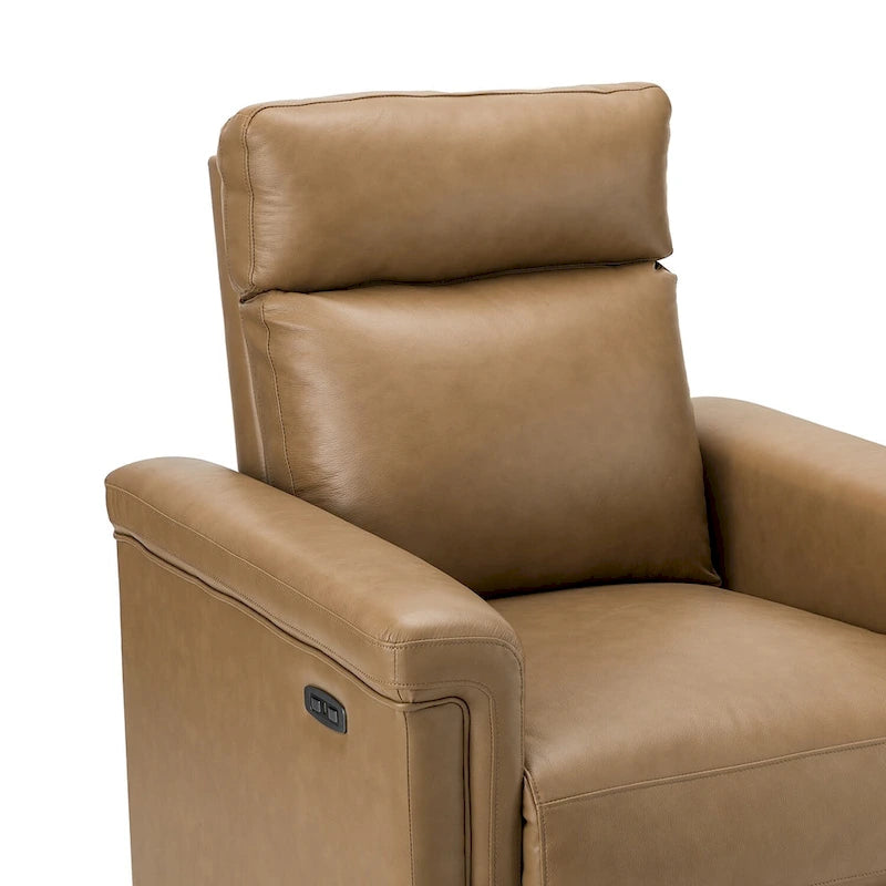 34,65 Zoll breiter Relaxsessel aus echtem Leder mit USB-Anschluss (2er-Set)