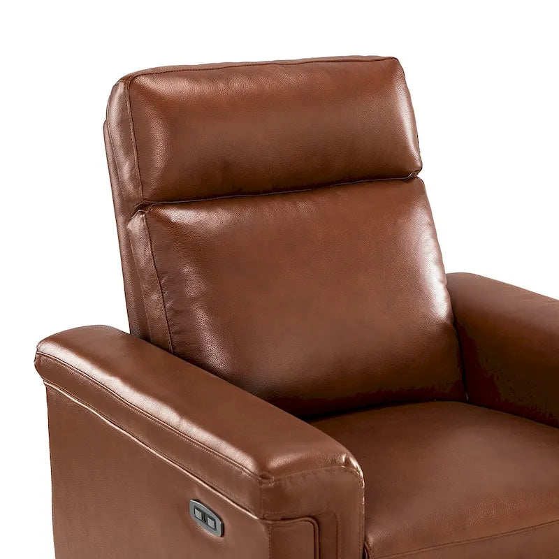 34,65 Zoll breiter Relaxsessel aus echtem Leder mit USB-Anschluss (2er-Set)
