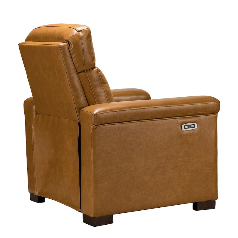 34,65 Zoll breiter Relaxsessel aus echtem Leder mit USB-Anschluss (2er-Set)