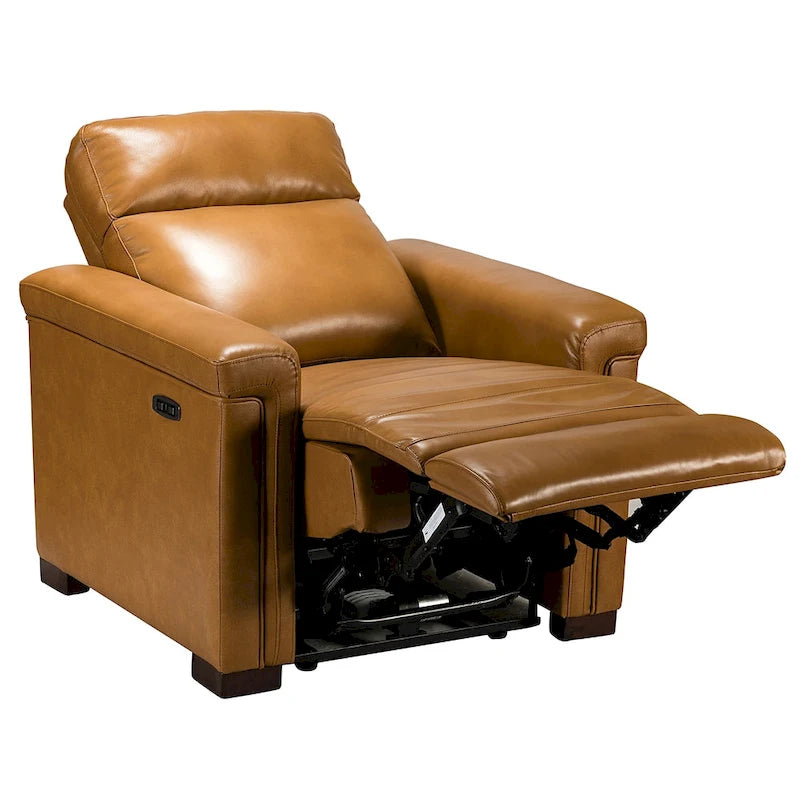 34,65 Zoll breiter Relaxsessel aus echtem Leder mit USB-Anschluss (2er-Set)