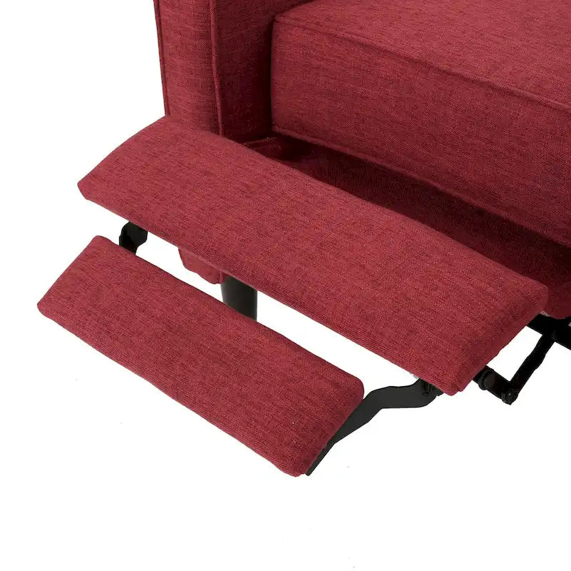 Mid-Century Modern Stoffliegesessel mit Knopfheftung
