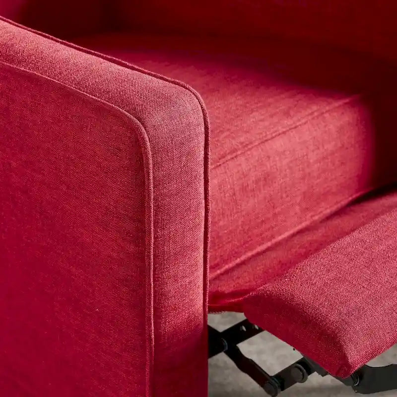 Mid-Century Modern Stoffliegesessel mit Knopfheftung