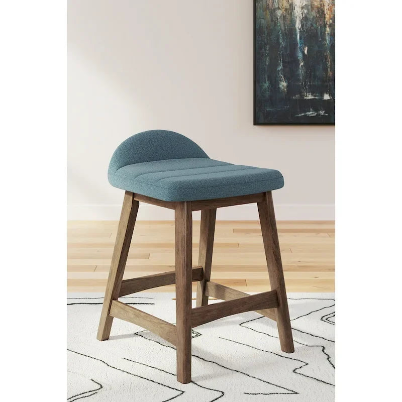 Gepolsterte Barhocker mit Thekenhöhe im 2er-Set – 48B x 51T x 74H