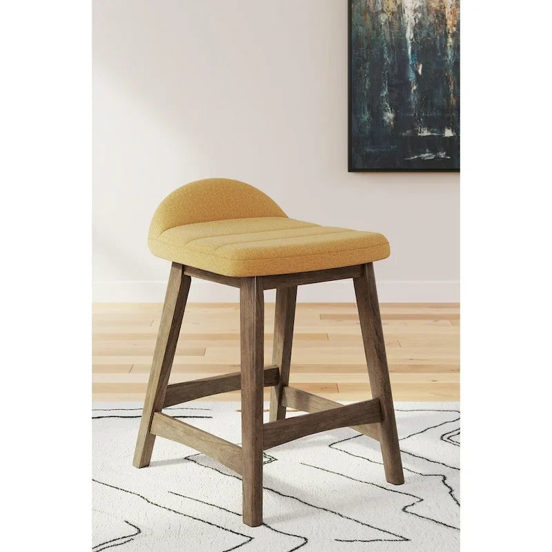 Gepolsterte Barhocker mit Thekenhöhe im 2er-Set – 48B x 51T x 74H