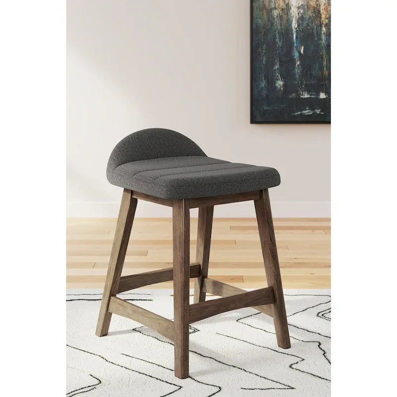 Gepolsterte Barhocker mit Thekenhöhe im 2er-Set – 48B x 51T x 74H