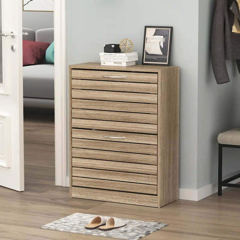 2-Schubladen-Schuhschrank-Organizer zum Ausklappen