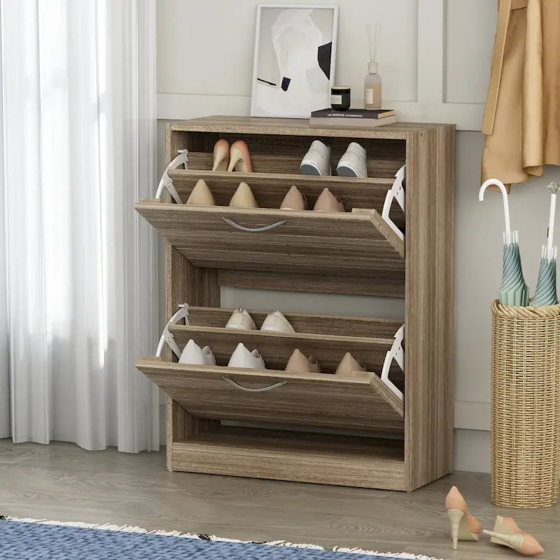 2-Schubladen-Schuhschrank-Organizer zum Ausklappen