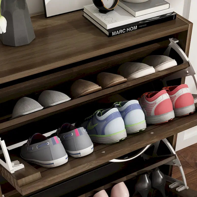 2-Schubladen-Schuhschrank-Organizer zum Ausklappen