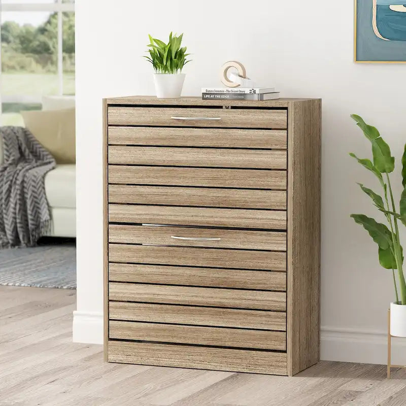 2-Schubladen-Schuhschrank-Organizer zum Ausklappen