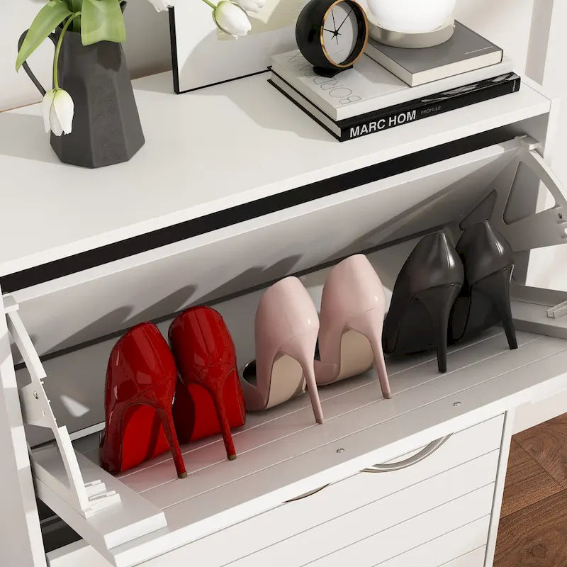 2-Schubladen-Schuhschrank-Organizer zum Ausklappen
