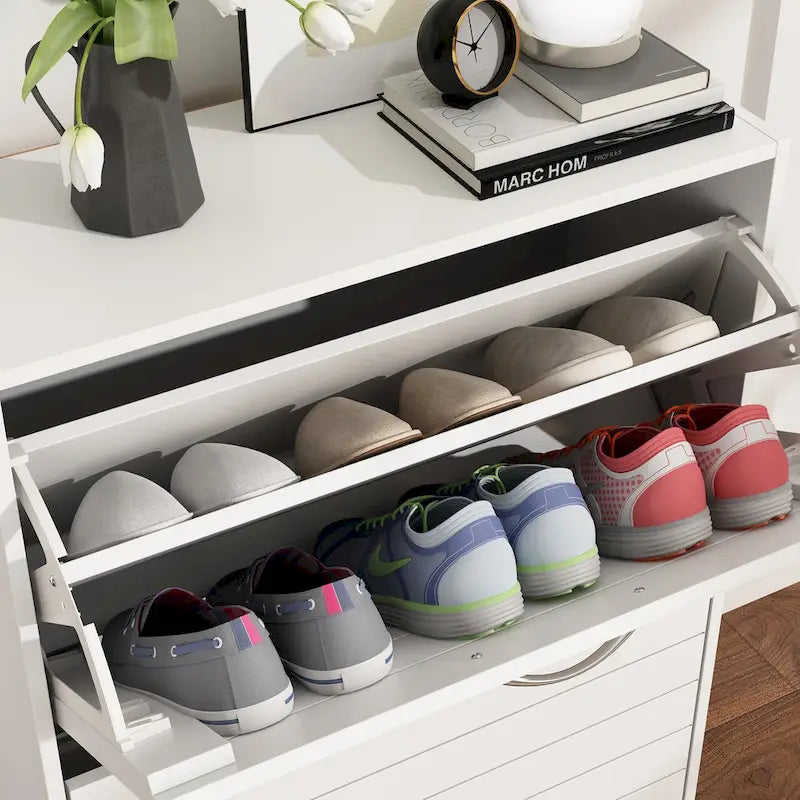 2-Schubladen-Schuhschrank-Organizer zum Ausklappen