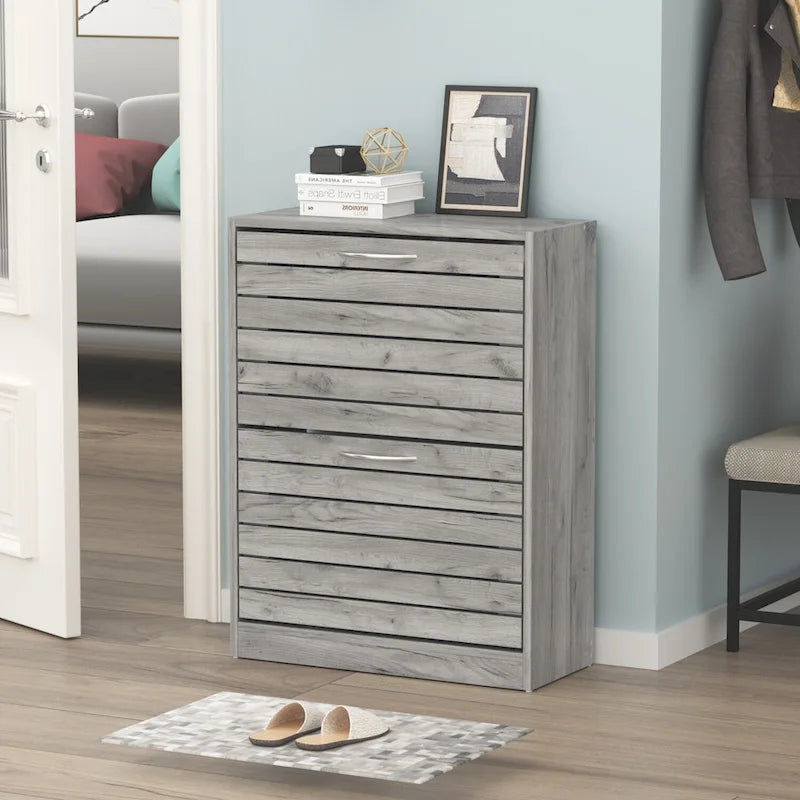 2-Schubladen-Schuhschrank-Organizer zum Ausklappen