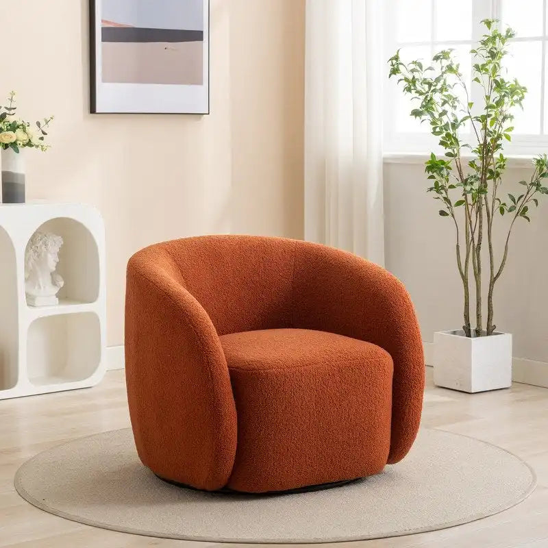Moderner Glamour Polster-Sessel, 360 Grad drehbar