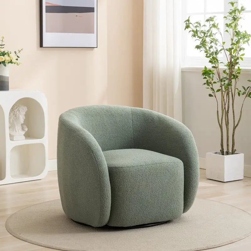 Moderner Glamour Polster-Sessel, 360 Grad drehbar
