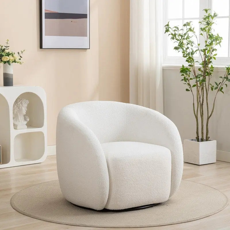 Moderner Glamour Polster-Sessel, 360 Grad drehbar