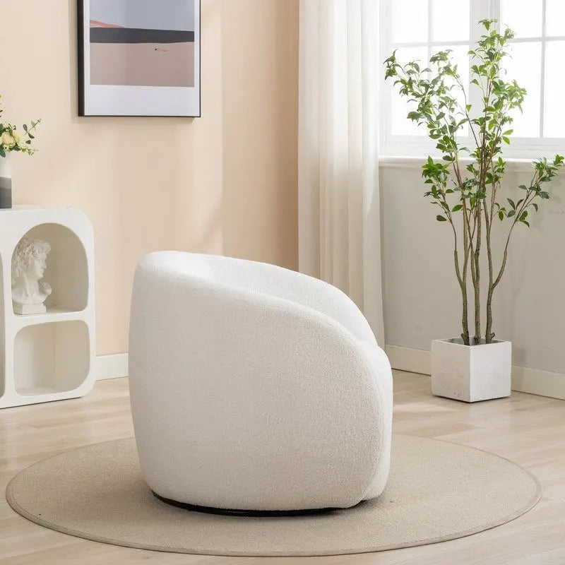 Moderner Glamour Polster-Sessel, 360 Grad drehbar