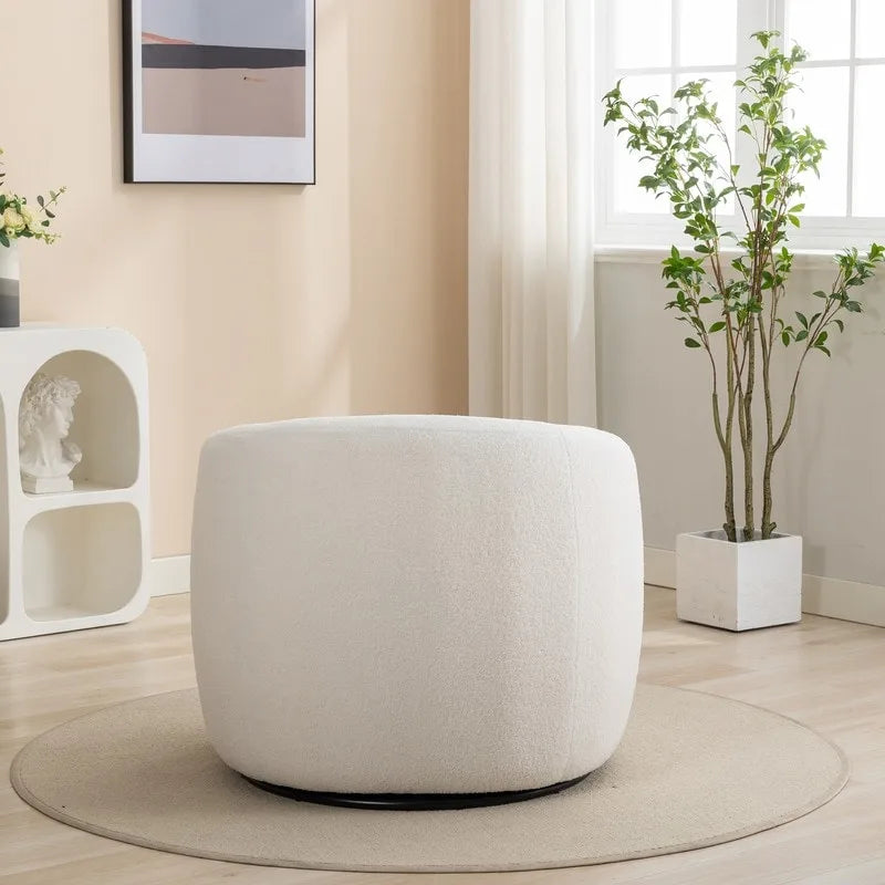Moderner Glamour Polster-Sessel, 360 Grad drehbar