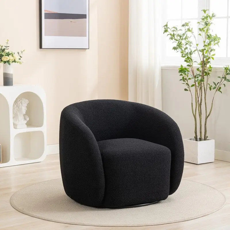 Moderner Glamour Polster-Sessel, 360 Grad drehbar