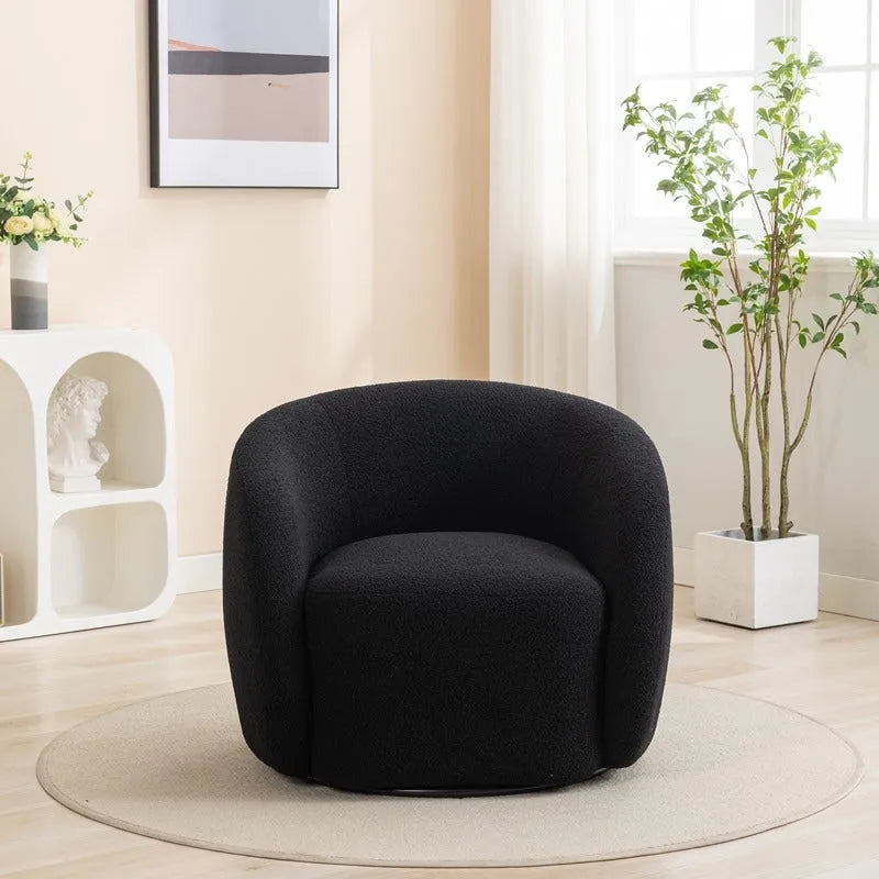 Moderner Glamour Polster-Sessel, 360 Grad drehbar