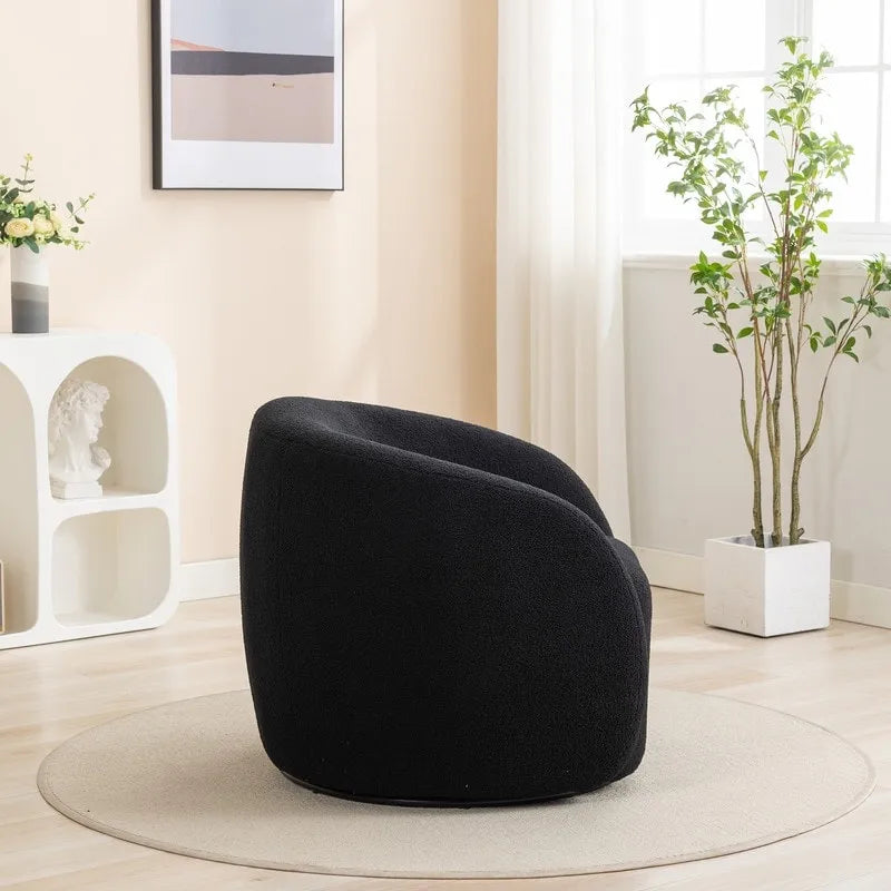 Moderner Glamour Polster-Sessel, 360 Grad drehbar