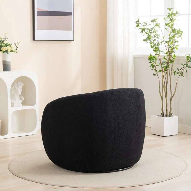 Moderner Glamour Polster-Sessel, 360 Grad drehbar