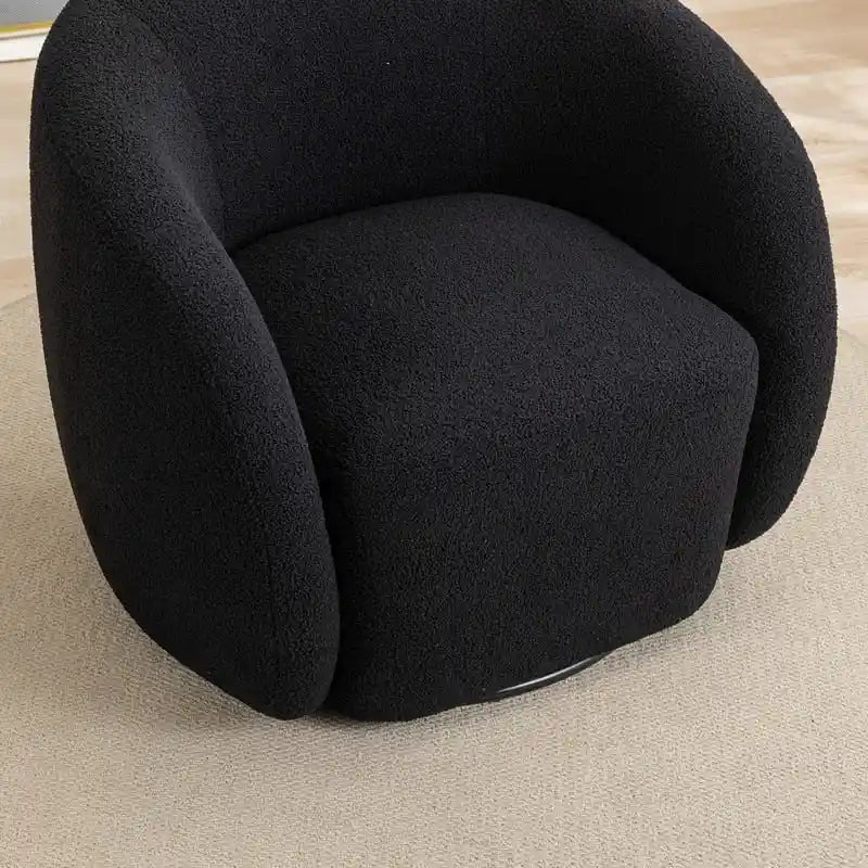 Moderner Glamour Polster-Sessel, 360 Grad drehbar