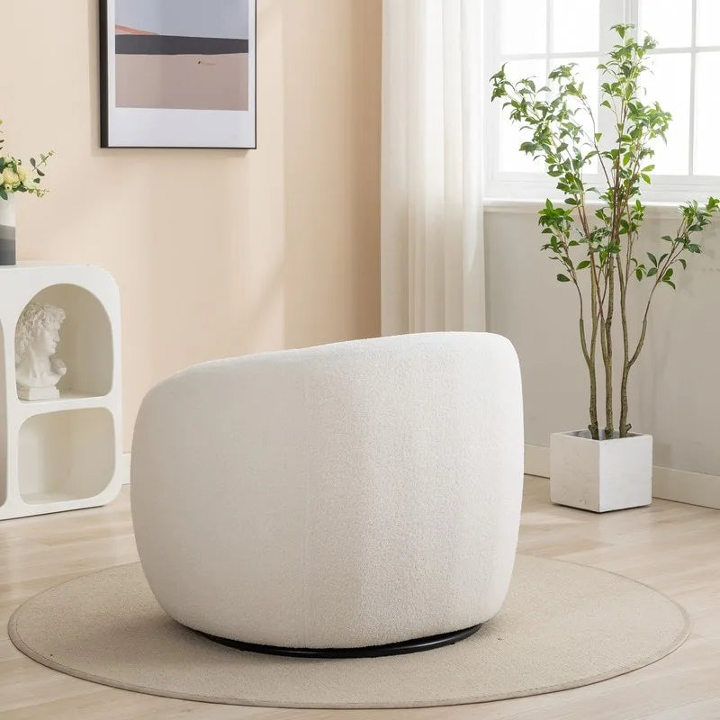 Moderner Glamour Polster-Sessel, 360 Grad drehbar