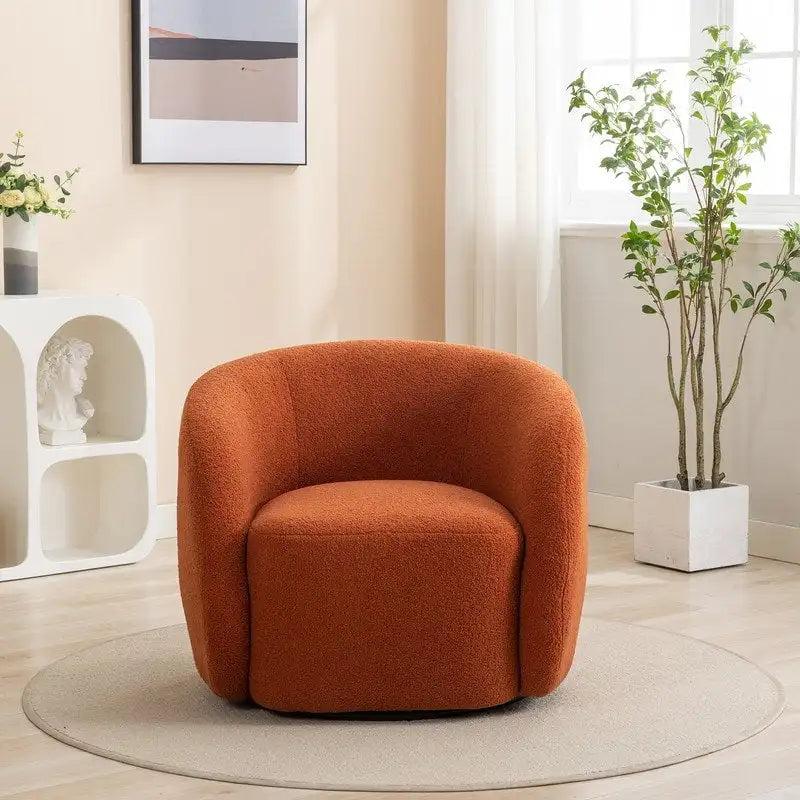 Moderner Glamour Polster-Sessel, 360 Grad drehbar
