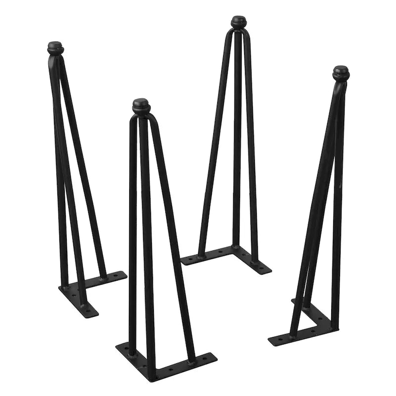 4er-Set Hairpin-Tischbeine aus Metall, Möbelfüße