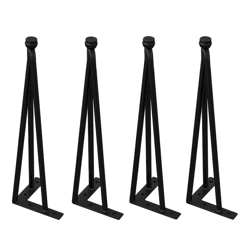 4er-Set Hairpin-Tischbeine aus Metall, Möbelfüße
