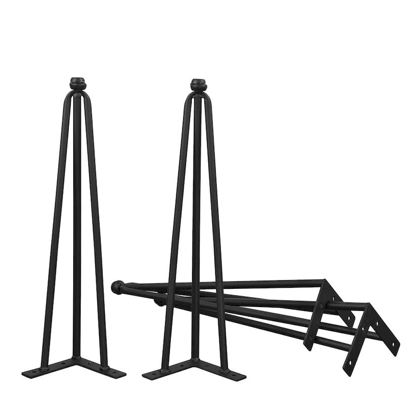 4er-Set Hairpin-Tischbeine aus Metall, Möbelfüße
