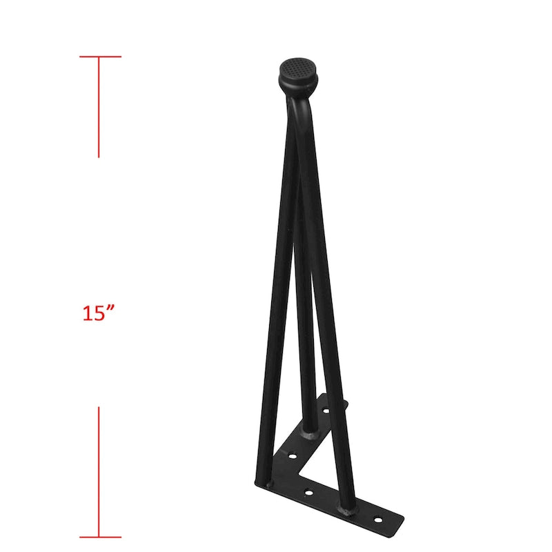 4er-Set Hairpin-Tischbeine aus Metall, Möbelfüße