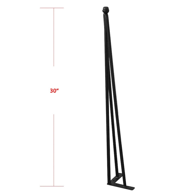 4er-Set Hairpin-Tischbeine aus Metall, Möbelfüße