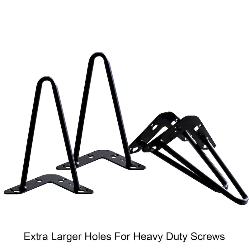 4er-Set Hairpin-Tischbeine aus Metall, Möbelfüße