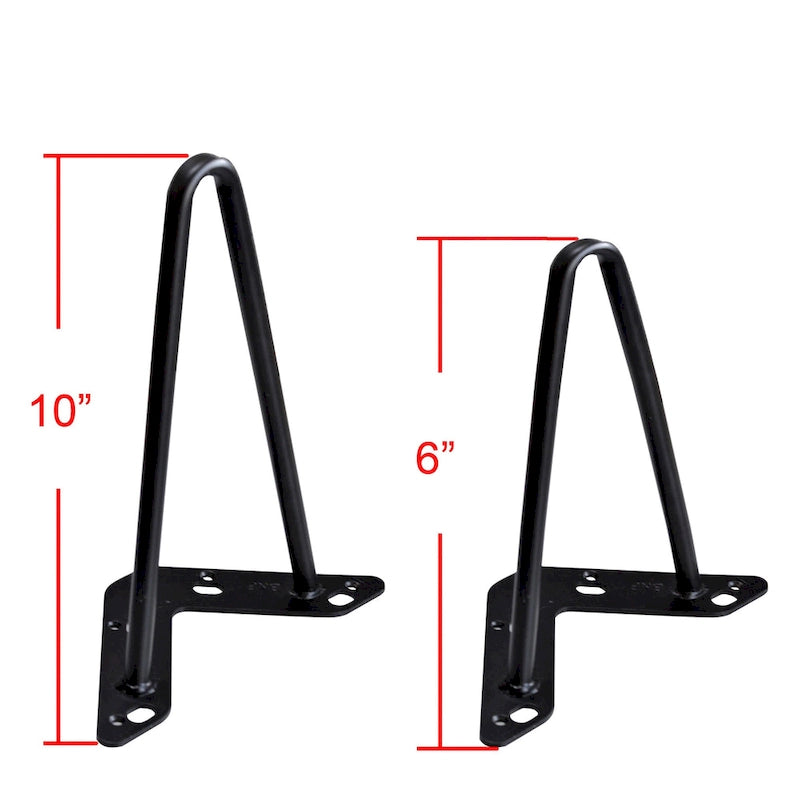 4er-Set Hairpin-Tischbeine aus Metall, Möbelfüße