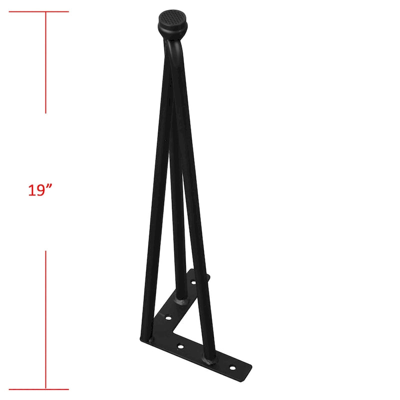 4er-Set Hairpin-Tischbeine aus Metall, Möbelfüße