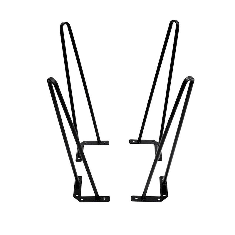 4er-Set Hairpin-Tischbeine aus Metall, Möbelfüße